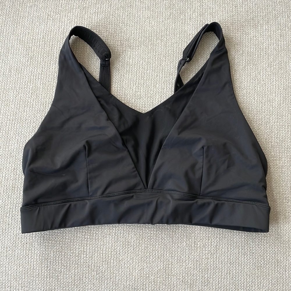 Black Adjustable Mesh Zyia Sports Bra
